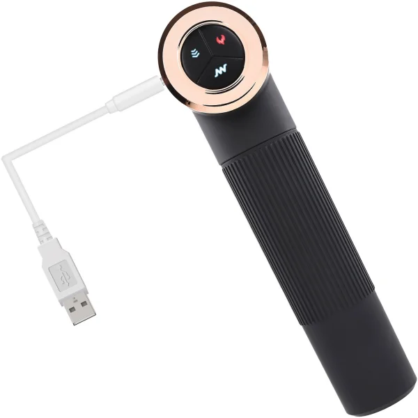 Too Hot To Handle Silicone Thrusting Vibrating Dildo With Suction Cup Stand By Evolved Novelties