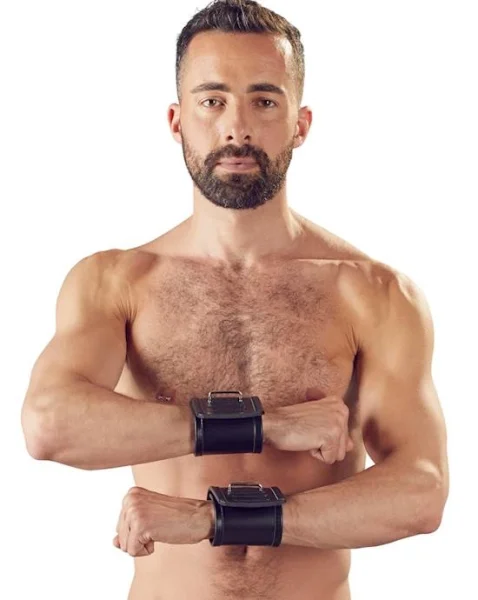 Leather Wrist Restraints - Black