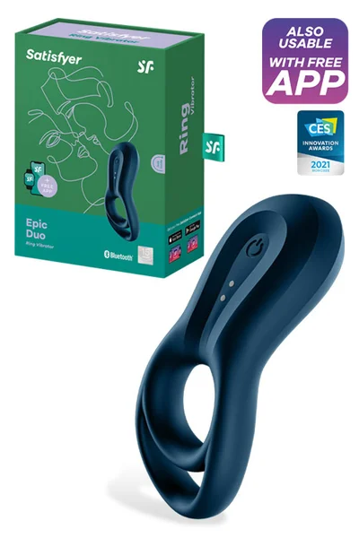 Satisfyer Epic Duo Vibrating Cock Ring with App — image 7 of 24