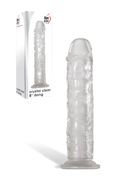 Adam and Eve 8.5" Crystal Clear Dong with Suction Cup Base — image 7 of 9