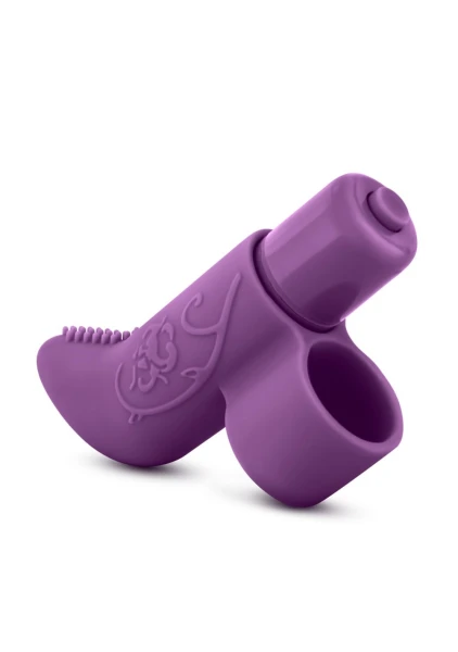 Blush Silicone Finger Vibe 7X Waterproof Blue