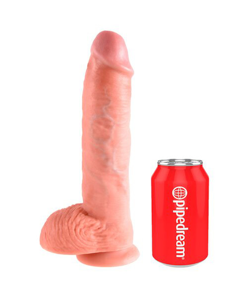 Pipedream King Cock Light Tone Ballsy Dildo - 6, 7, 8, 9, 10 Inch — image 6 of 12