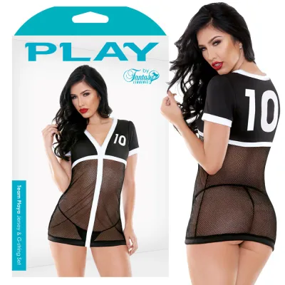 Play Team Playa Sports Jersey Blk Wh O S