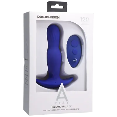 Doc Johnson A Play Expander Rechargeable Anal Plug with Remote