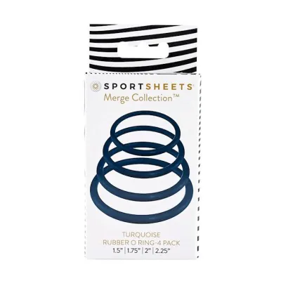 Turquoise O ring 4pk