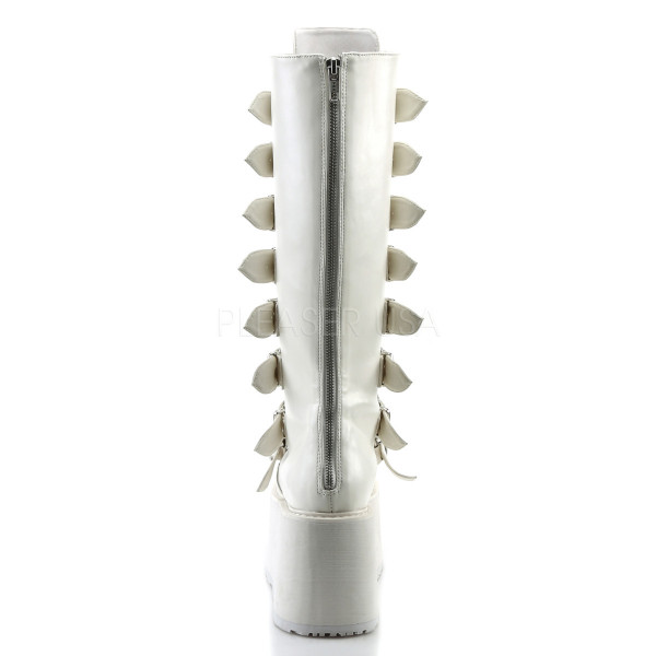 3 1/2 inches PF Knee High Boot w/ 8 Buckle Straps, Back Metal Zip — image 12 of 20