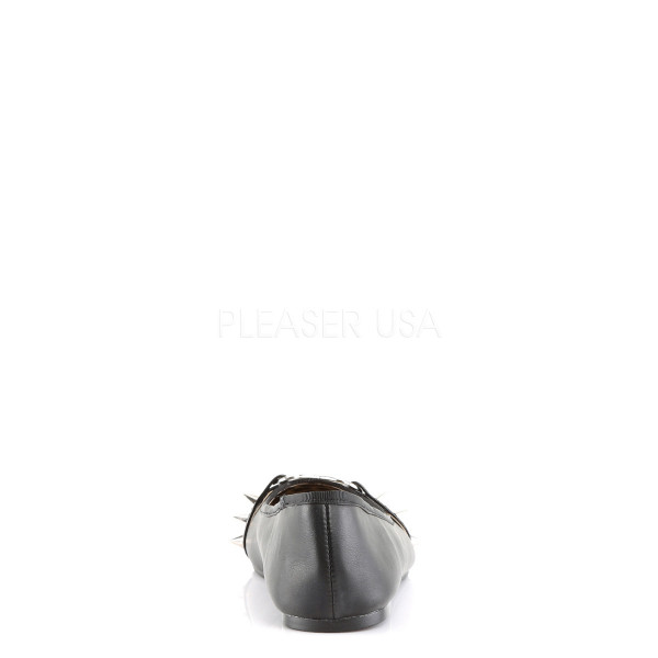 Round Toe Flat w/Studded Straps and Heart O-Ring on Vamp — image 4 of 4