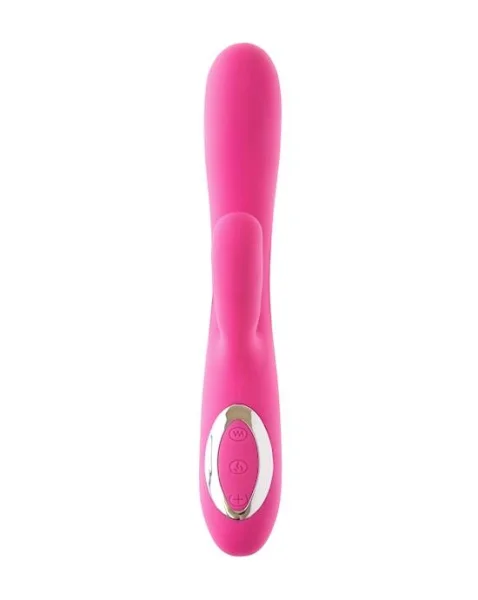Amore Silicone Rabbit Vibrator - Pink - 7.9 Inch