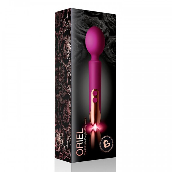 Rocks-Off Oriel Purple 10 Function Rechargeable Wand Vibrator — image 4 of 4