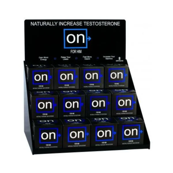 On Sex Drive For Him Acrylic Counter Display 12 Piece