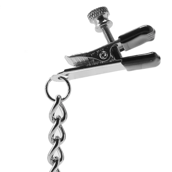 Spartacus Adjustable Broad Tip Nipple Clamps w/Link Chain