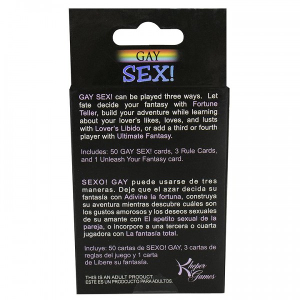 Gay Sex Card Game