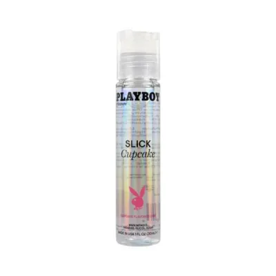 Lubricants Playboy Slick Flavored Water based Lubricant Cupcake 1 Oz