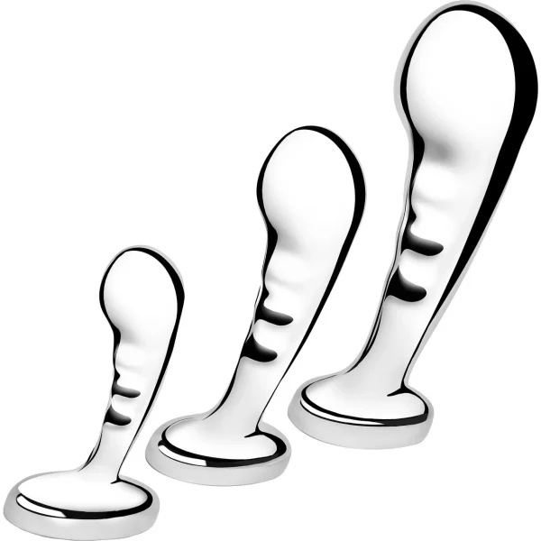 B-Vibe Stainless Steel P-Spot Training Set