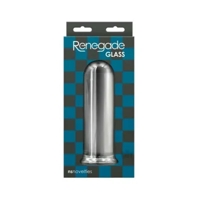 Renegade Glass Rook Anal Plug Clear