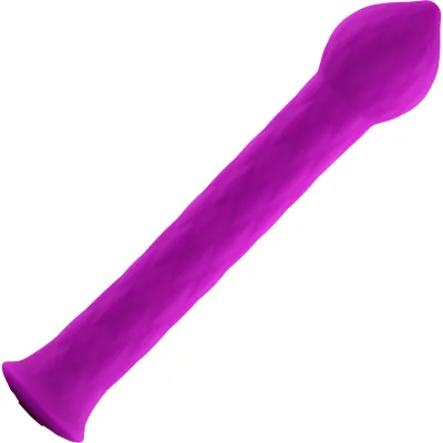 Diamond Wand Rechargeable Silicone Wand Style Vibrator By FemmeFunn Purple