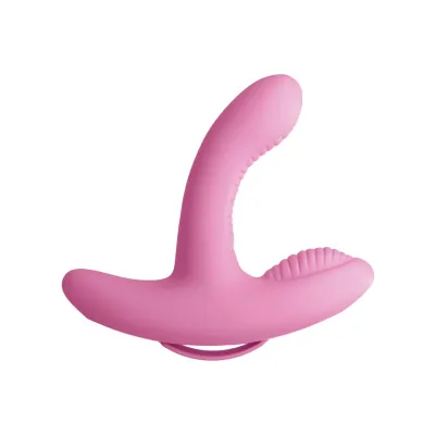 Threesome Rock n Grind Silicone Vibrator Pink