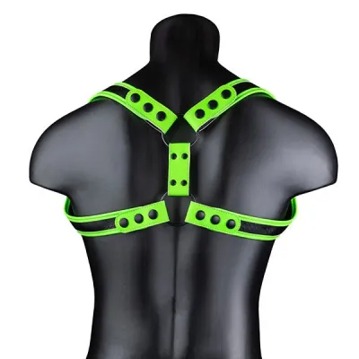 Ouch Glow in the Dark Bonded Leather Sling Harness