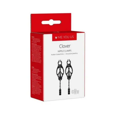 Me You Us Clover Nipple Clamps Black