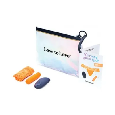 Love To Love Secret Panty 2 Neon Orange gift Bag Packaging