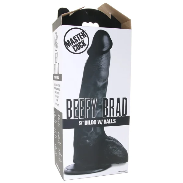 Master Cock Beefy Brad 9 Inch Ballsy Dildo