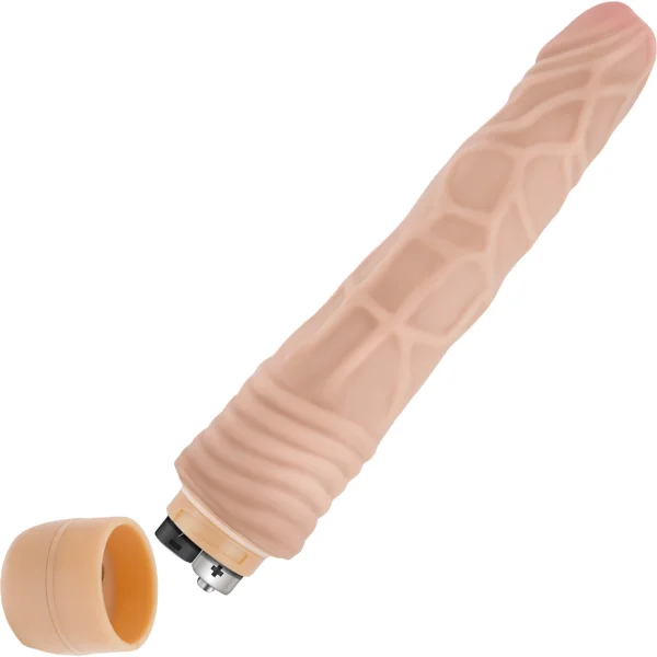 Dr. Skin Cock Vibe 2 - 9 Inch Vibrating Realistic Cock - Vanilla