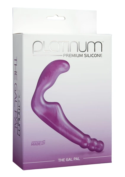 Platinum Premium Silicone Gal Pal Strapless Strap-On by Doc Johnson - Purple