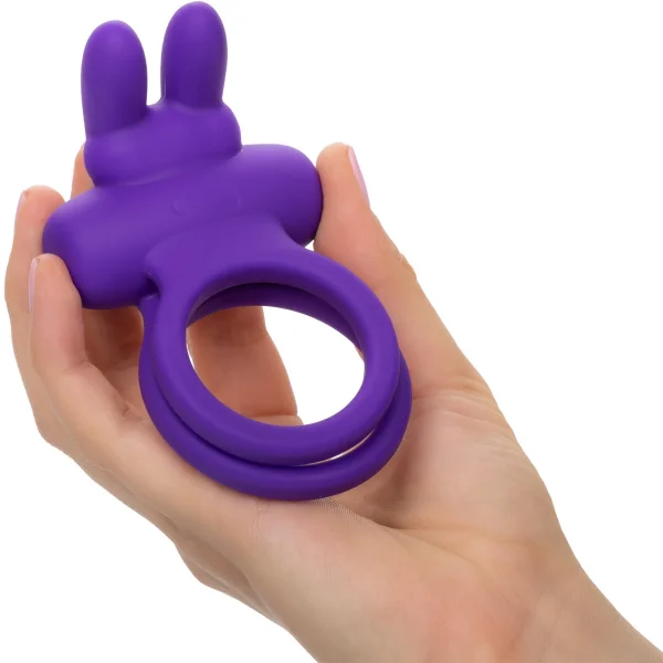 Silicone Rechargeable Rockin Rabbit Vibrating Cock Ring By CalExotic