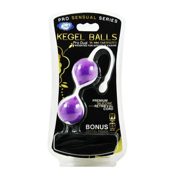 35 mm Kegel Balls by Cloud 9 - White & Purple