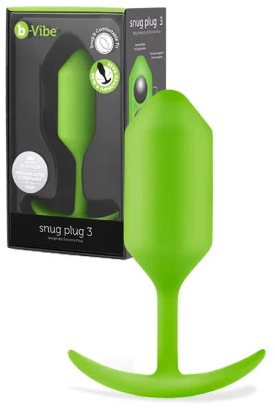 B-Vibe Snug Plug 3 - 4.7" Weighted Butt Plug