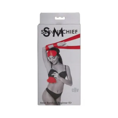 Bedroom Accessories Sportsheets Sex Mischief Amor Bondage Beginner Kit Red