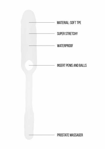 No.38 - Stretchy Penis Extension and Plug - Translucent Cock Sleeve