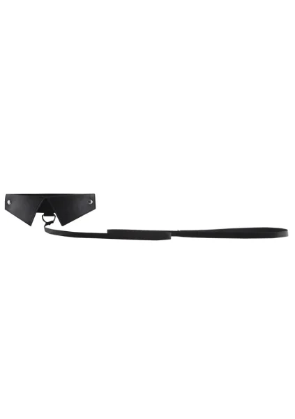 Classic Collar With Leash Black
