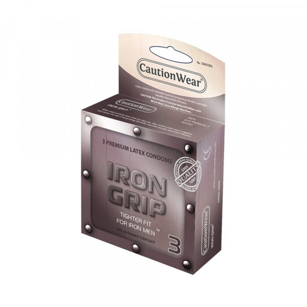 Caution Wear Iron Grip Condoms 3 Pack — image 5 of 5