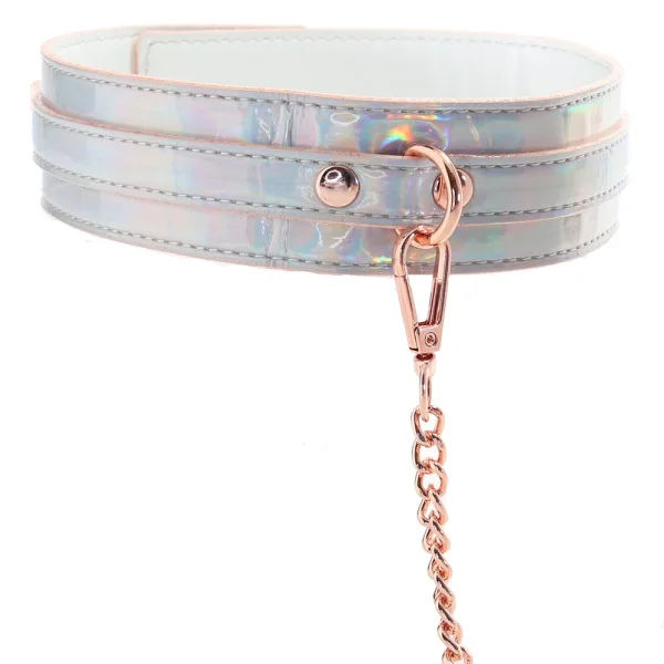 Cosmo Bondage Collar And Leash By NS Novelties - Rainbow