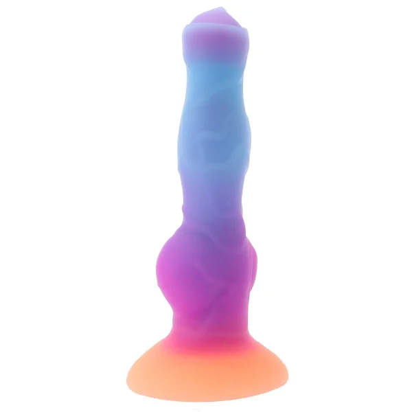 Space Cock Glow-in-The-Dark Alien 8.5" Silicone Suction Cup Dildo By Creature Cocks