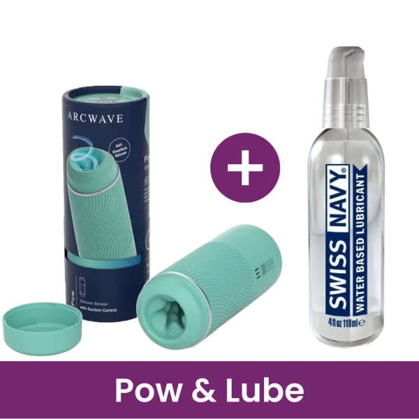 Arcwave POW Silicone Dual Entry Penis Stroker - Mint