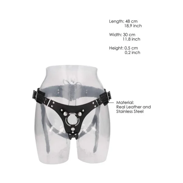 Ouch! Pain - Calf Leather Strap-on Harness — image 7 of 7