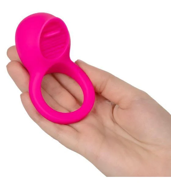 Teasing Tongue Enhancer Pink Vibrating Cock Ring — image 4 of 8