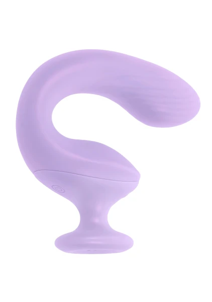 Playboy Pleasure Rev Me Up Rechargeable Waterproof Silicone Dual Stimulation Vibrator - Purple
