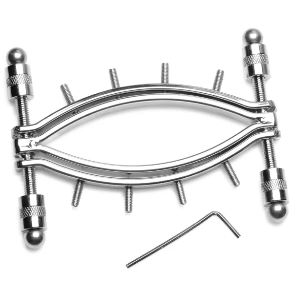 Stainless Steel Labia Clamp - BDSM Pussy Spreader