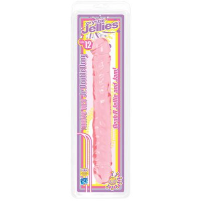 Jr Double Dong Pink Jellie 12