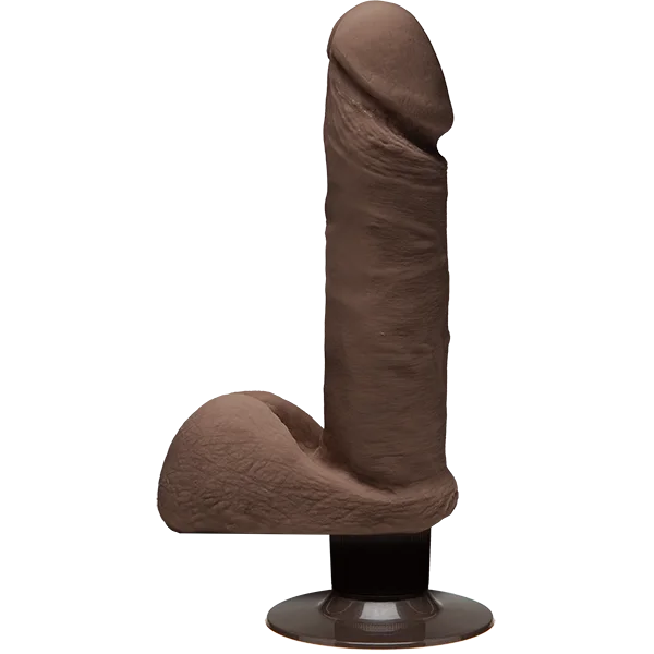 The D 7 inch Vibrating Perfect D - Chocolate