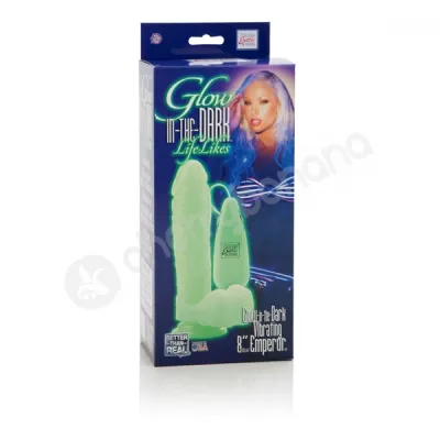 Glow in the dark Life likes Vibrating 8 Emperor Dildo