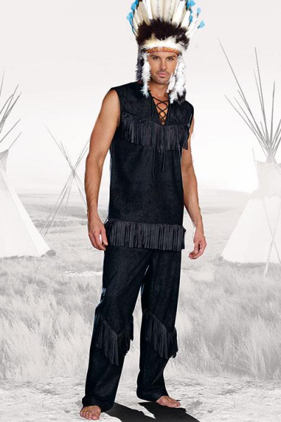 Dreamgirl 3 Pce Native American Men's Costume