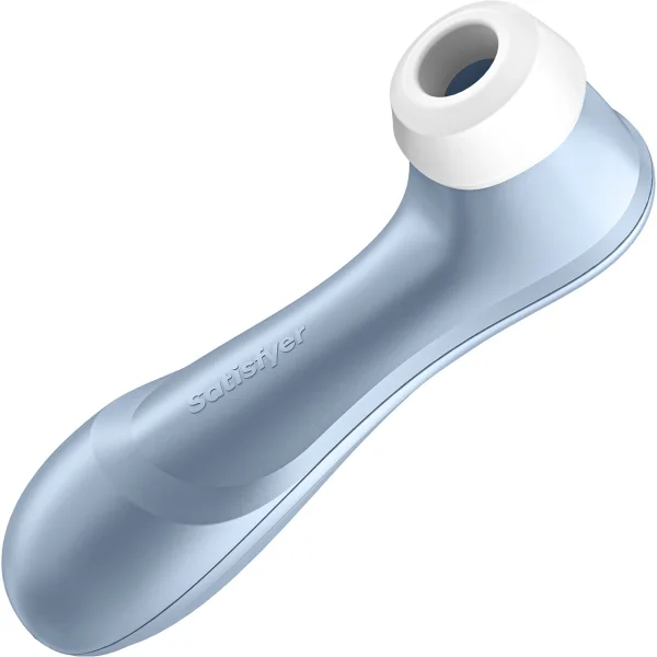 Satisfyer Pro 2 Pressure Wave Rechargeable Waterproof Silicone Clitoral Stimulator - Blue — image 5 of 17