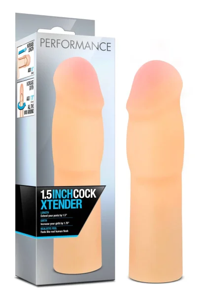 Performance 1.5 Inch Cock Xtender Beige