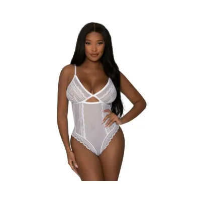 Magic Silk Modern Romance Cheeky Teddy White S m