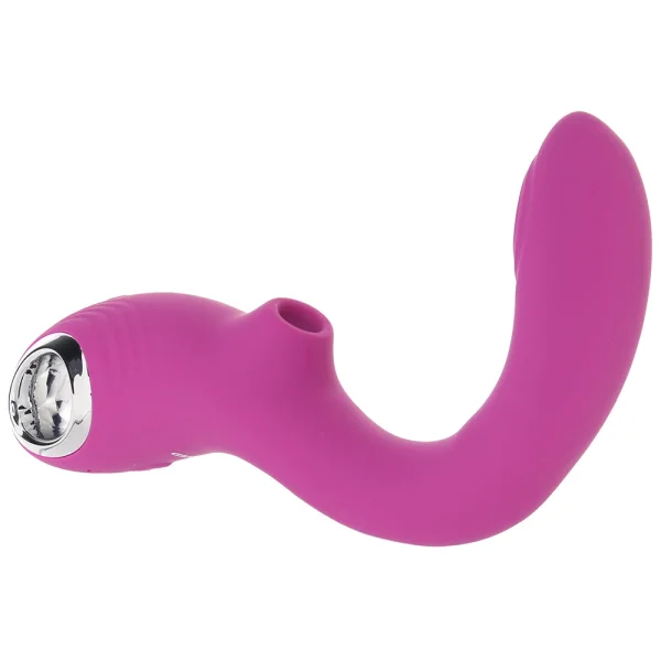 Strike A Pose Silicone Dual Stimulation G-Spot & Clitoral Vibrator With Suction By Evolved Novelties