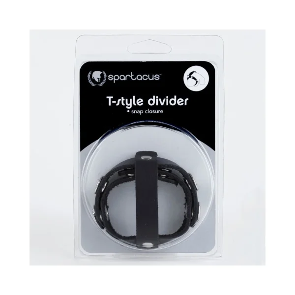 T Style Ball Divider Leather Snap Closure Black — image 13 of 13